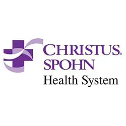 A purple cross with the word christus spohn in it.