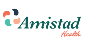 A green background with the word " amistad ".